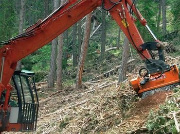 THFS/F erdészeti szárzúzó fixkéses rendszer ferri erdészeti szárzúzó kotrógépekhez 3