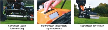 Jacobsen gyalogkíséretű fűnyíró funkciók